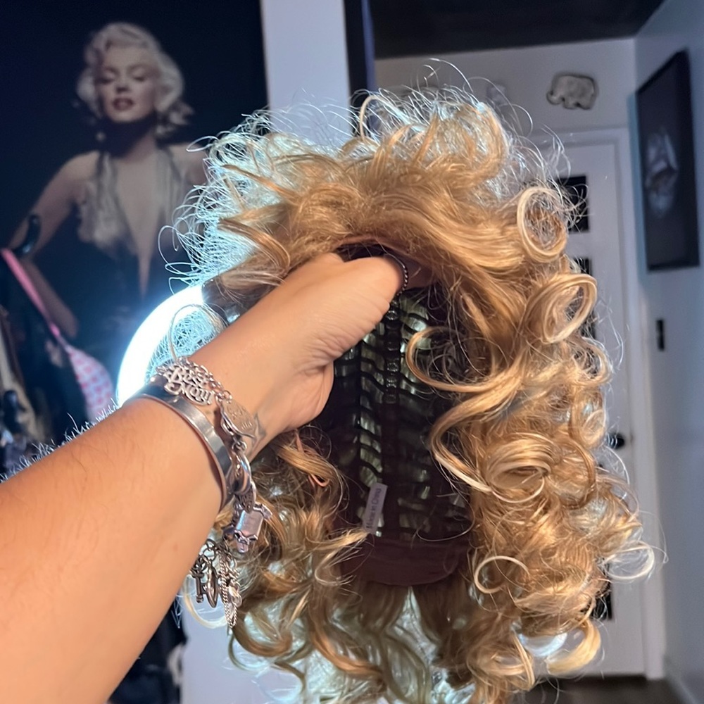 Blonde Curly Wig